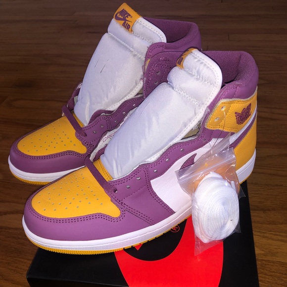 Nike Air Jordan 1 Retro High OG 555088 706 Brotherhood Gold/Bordeaux Sz 9.5 NIB - Picture 7 of 13